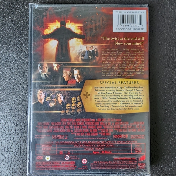 Nwt Angels & Demons dvd. Pg-13 - Picture 2 of 5